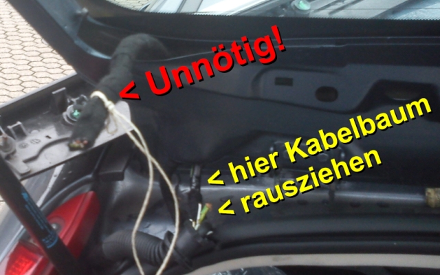 Bild 10 (Ausbau Heckklappe und Spoiler fertig)